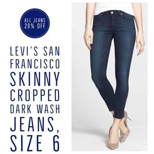 Levi's San Francisco Cropped Skinny Denim Jeans